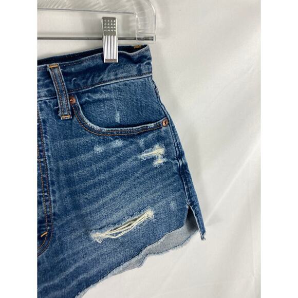 Abercrombie & Fitch Denim Button Fly Shorts Size 24 - Picture 2 of 5